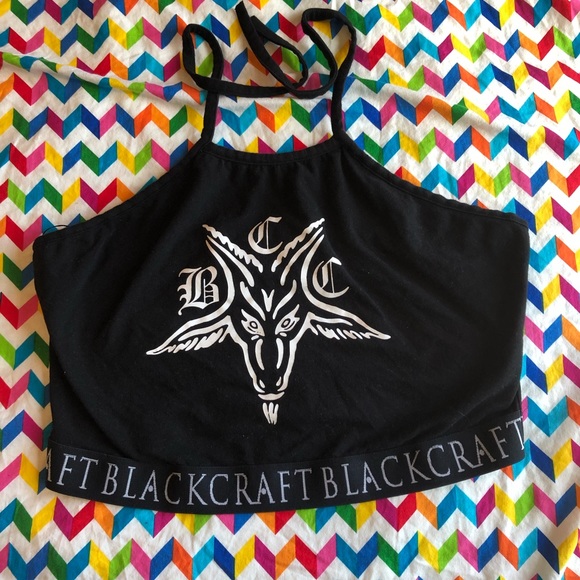 Hot Topic Tops - Blackcraft Baphomet Halter Top Size 1